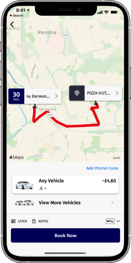 Ashley & Ace Cars mobile app